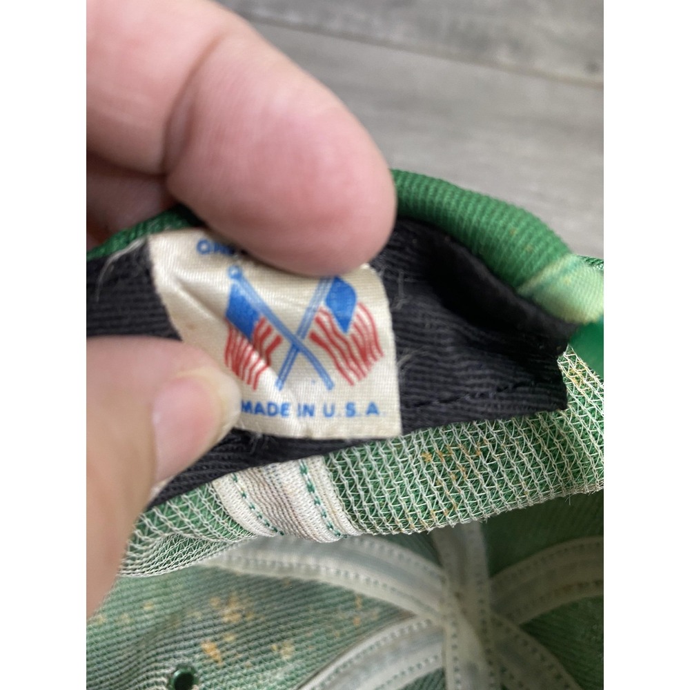 Vintage Smith's ARA Services Hat Cap Snap Back One Size Green Promo Mens 80s - Picture 8 of 8